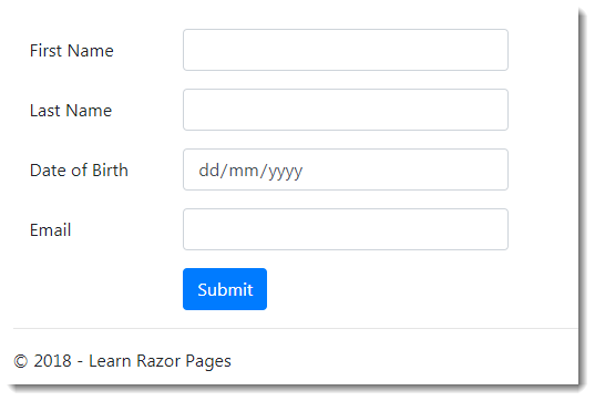 AJAX Forms in Razor Pages