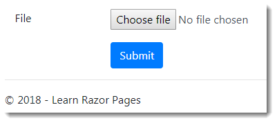 AJAX File Upload in Razor Pages