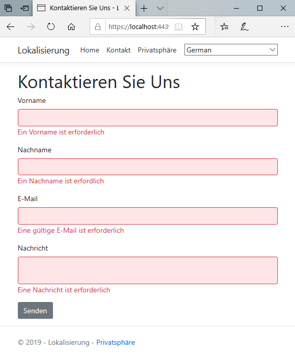 Localisation of data annotations